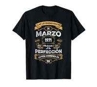 Vintage Marzo 1971 55 Años Siendo Increíble Diseño Retro Camiseta