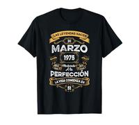 Vintage Marzo 1975 51 Años Siendo Increíble Diseño Retro Camiseta