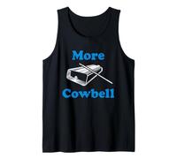 Vintage Más Cowbell Divertido Humor Sarcástico Amante De La Música Camiseta sin Mangas