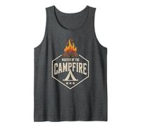 Vintage Master of Campfire Friends Crew Director Consejero Camiseta sin Mangas