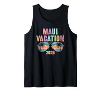 Vintage MAUI Vacation 2026, Viaje a la Playa y Vacaciones a Juego con la Mejor Amiga Camiseta sin Mangas