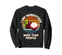 Vintage Me Gusta el mangostán más Que la Gente Amante de la Fruta Sudadera