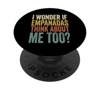 Vintage Me pregunto si Las Empanadas piensan en mí Broma PopSockets PopGrip Adhesivo