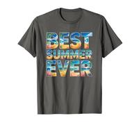 Vintage Mejor Verano Viaje DE Vacaciones Playa Vacay Beach Camiseta
