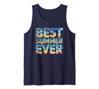 Vintage Mejor Verano Viaje DE Vacaciones Playa Vacay Beach Camiseta sin Mangas