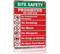 Vintage Metal Sign First Rule Wall Hanging 8 X 12 in