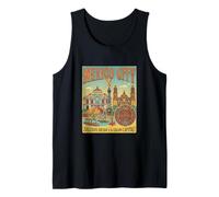 Vintage México City Travel Souvenir Landmark Turista Regalo Camiseta sin Mangas