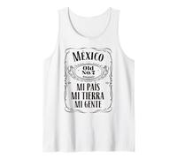 Vintage Mexico Old Mi Pais Mi Tierra Mi Gente, Mexican Pride Camiseta sin Mangas