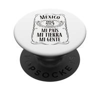 Vintage Mexico Old Mi Pais Mi Tierra Mi Gente, Mexican Pride PopSockets PopGrip Adhesivo