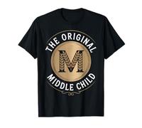Vintage Middle Child Humor for Family Birth Order Fans Camiseta