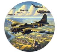 Vintage Military Aircraft Puzzle para Adultos Puzzle de 1000 Piezas Papel Vuelo en Formación Puzzle para Toda la Familia Decoración 1000pcs (67.5x67.5cm)