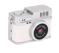 Vintage Mini Keychain Camera, Véquido de Video Pequeño de 20MP 1080p Retro Small Small, con Pantalla de 0.96 Pulgadas, Flash LED, Batería de 180 MAh (White)