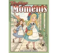 Vintage Moments Coloring Book: Celebrate the Nostalgic with Sweet Scenes, Soft Looks and Classic Aesthetic Coloring Pages for Teens and Adults Stress Relief