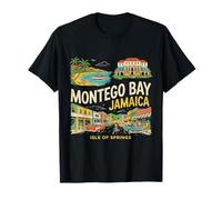 Vintage Montego Bay Jamaica Travel Souvenir Turista Regalo Camiseta