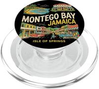 Vintage Montego Bay Jamaica Travel Souvenir Turista Regalo PopSockets PopGrip para MagSafe