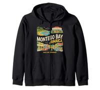 Vintage Montego Bay Jamaica Travel Souvenir Turista Regalo Sudadera con Capucha
