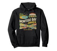 Vintage Montego Bay Jamaica Travel Souvenir Turista Regalo Sudadera con Capucha