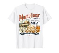 Vintage Montelimar Francia Turrón Capital Retro Viajes Camiseta