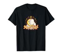 Vintage Moon Child Celestial Stars Diseño místico Camiseta