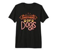 Vintage Mother of Dogs Funny Puppy Dog Lovers Camiseta Premium