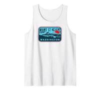Vintage Mount Saint Helens Washington Retro Style Volcano Camiseta sin Mangas