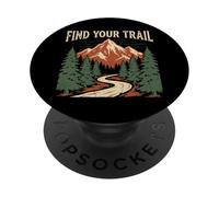Vintage Mountain Trail Adventure - Encuentra tu Camino PopSockets PopGrip Adhesivo