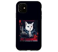Vintage Movie Poster The Purrinator Funny Cat Carcasa para iPhone 11