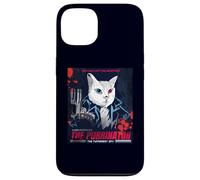 Vintage Movie Poster The Purrinator Funny Cat Carcasa para iPhone 13