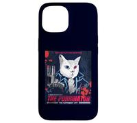 Vintage Movie Poster The Purrinator Funny Cat Carcasa para iPhone 15