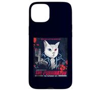Vintage Movie Poster The Purrinator Funny Cat Carcasa para iPhone 15 Plus