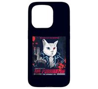 Vintage Movie Poster The Purrinator Funny Cat Carcasa para iPhone 15 Pro
