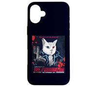 Vintage Movie Poster The Purrinator Funny Cat Carcasa para iPhone 16 Plus