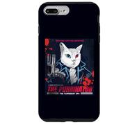 Vintage Movie Poster The Purrinator Funny Cat Carcasa para iPhone 7 Plus/8 Plus