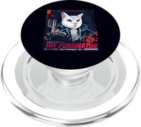 Vintage Movie Poster The Purrinator Funny Cat PopSockets PopGrip para MagSafe