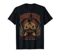 Vintage Muay Thai Viejas Costumbres Boxeo Thai Luchador Camiseta