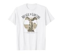 Vintage Musée du Louvre Victoria alada de Samotracia Camiseta gráfica económica, Hombre, Blanco, L
