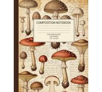 Vintage Mushroom Composition Notebook: A Cottagecore Botanical College Ruled Journal with Fungi Illustrations | Goblincore & Dark Academia Aesthetic Notebook for School & Writing
