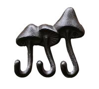 Vintage Mushroom Wall Hook, Decorative Small Wall Mounted Clothes Hanger, 4.33x4.45x1.38 inches Portable Cute Rustic Home Decor for Garden Entrance Bedroom Hallway Bathroom