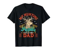 Vintage My Hunting Partner me llama papá feliz Día del Padre Camiseta