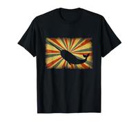 Vintage Narval Océano Ola Estilo Japonés Retro Vida Marina Arte Camiseta