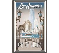 Vintage National Parks Los Angeles California Viaje Póster Arte Imprimir Retro Pared Arte Lienzo Póster Hogar Decoración Habitación Decoración Sin Marco 40x60cm