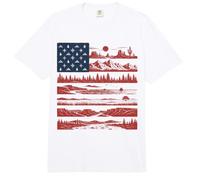Vintage Naturaleza Paisaje Bandera Wilderness Scenic Vibe Comfort Colors Adult Heavyweight T-Shirt