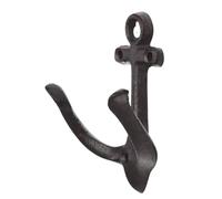 Vintage Nautical Wall Hook Rack For Home - Heavy Duty Outdoor Towel Hanger, Rustic Decorative Hardware Bathroom Kitchen Shower Nursery Cabin Lake Cottage Use, Multi Storage Organizer | Beach House Mou
