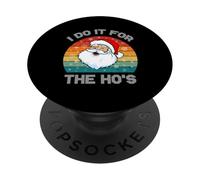 Vintage Navidad Santa Claus lo Hago por el suéter de Ho'S PopSockets PopGrip Adhesivo