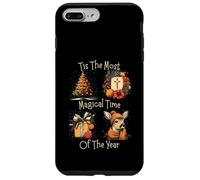 Vintage Navidad Tiempo Mágico Familia Vacaciones Diseño Carcasa para iPhone 7 Plus/8 Plus