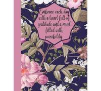 Vintage Navy Rose Composition Notebook: Romantic floral commonplace book, diary, journal for home, work, school | College Ruled 7.5 x 9.25 inches 128 pages