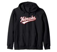 Vintage Nebraska Script Retro Swoosh Men's Women's Tween Sudadera con Capucha