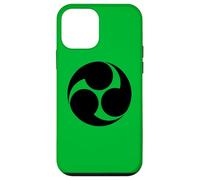 Vintage Negro Kobayakawa Japón Mon Vector Art Carcasa para iPhone 12 Mini