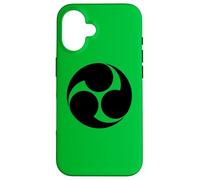 Vintage Negro Kobayakawa Japón Mon Vector Art Carcasa para iPhone 16