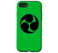 Vintage Negro Kobayakawa Japón Mon Vector Art Carcasa para iPhone SE (2020) / 7/8